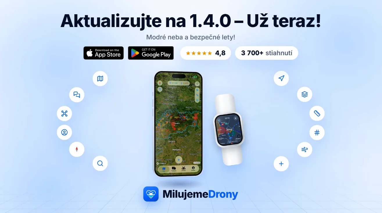 MilujemeDrony v1.4.0: Čo je nové?